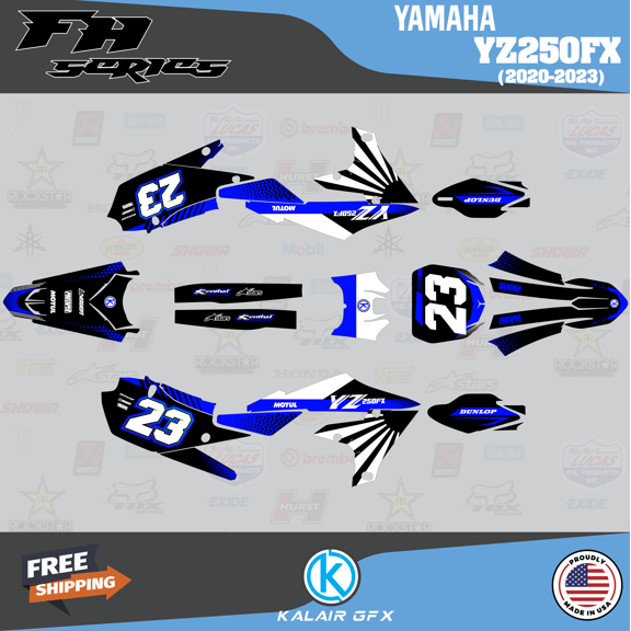 Kalair GFX Graphics Kit for Yamaha YZ250FX (2020-2023) Fh Series