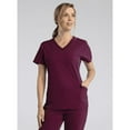 thumbnail image 5 of Pure Soft Women's V-Neck Mesh Side Solid Scrub Top, 5 of 7