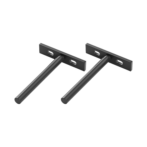 2Pcs Adjustable Heavy Duty Floating Shelf Bracket Concealed Floating Wall Shelf Support Metal Brackets Easy to Install