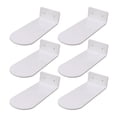 thumbnail image 1 of 6 Pcs Floating Shoe Display, Levitating Acrylic Clear Wall Mounted Shoe Rack Sneaker Display Shelves Space Saving Shoe Organizer Holder For Sneaker Collection, 7.9in Length, 1 of 8
