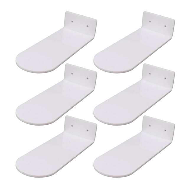6 Pcs Floating Shoe Display, Levitating Acrylic Clear Wall Mounted Shoe Rack Sneaker Display Shelves Space Saving Shoe Organizer Holder For Sneaker Collection, 7.9in Length