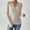 Beige, variant on Women Long Sleeve Shirts Fall Tops V Neck Button Up Slim Fit Ribbed Knit Solid Color Casual Shirts 2025