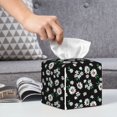thumbnail image 6 of Kdxio Daisies Flowers Print Tissue Box Cover,Square Decorative PU Leather Facial Paper Case Organizer Holder Dispenser for Bathroom,Night Stands,Desk,Car 5.2''X5.2''X5.2'', 6 of 8