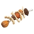 thumbnail image 4 of Bird Gnawing Toy,  Chew Toy  Bite Natural Corn Leaf And Nut Easy To Install  For Home Use, 4 of 8