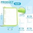 thumbnail image 2 of Uxcell Sticker Organizer Binder, Reusable A5 Album with 220 Pocket, Green, 2 of 6