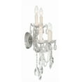 thumbnail image 4 of 4425-CH-CL-SAQ Crystorama Lighting Maria Theresa - Five Light Wall Sconce in Classic Style - 13.5 Inches Wide by 24 Inches High-Polished Chrome, 4 of 8