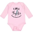 thumbnail image 3 of Inktastic Trigeminal Neuralgia Awareness I am a Fighter Boys or Girls Long Sleeve Baby Bodysuit, 3 of 5
