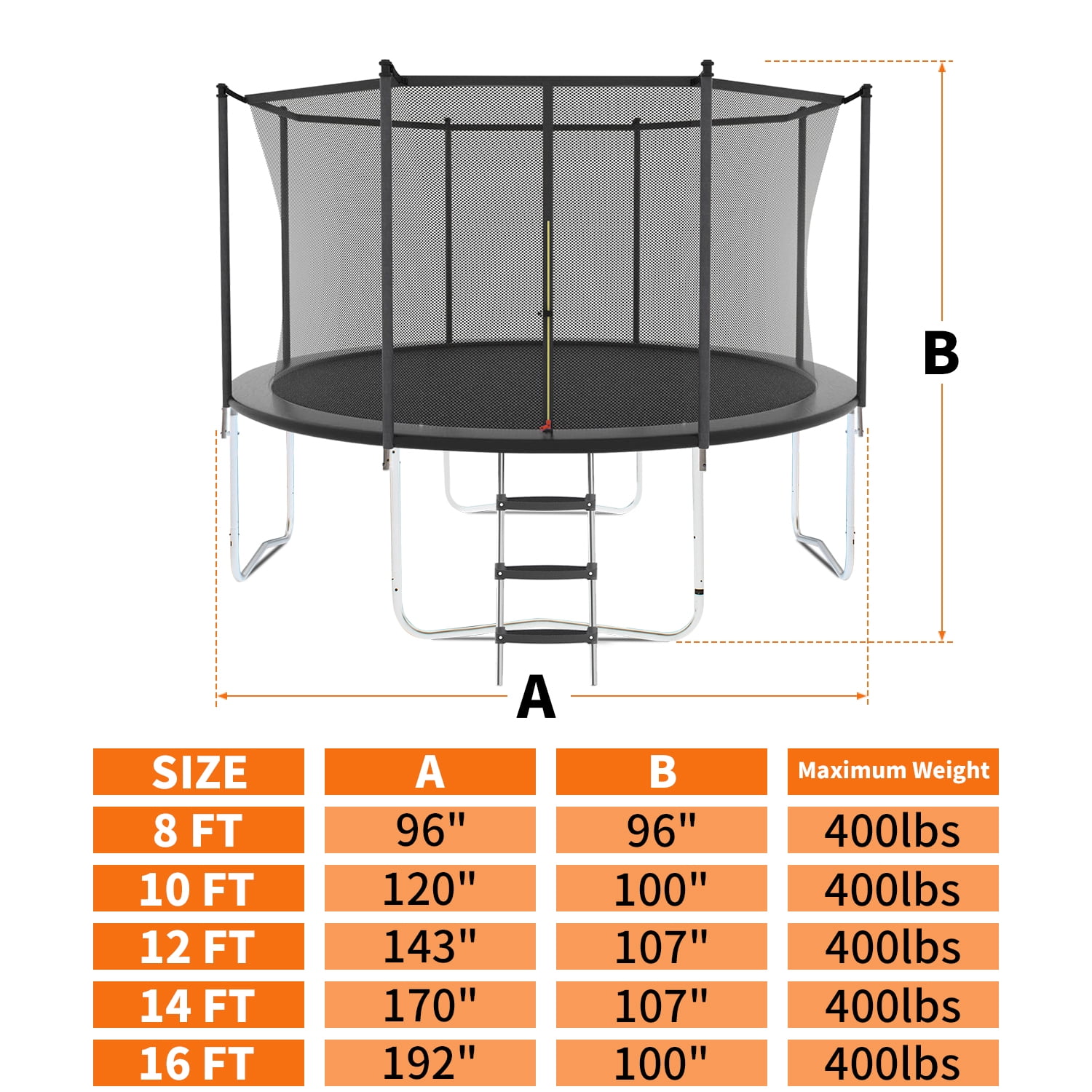 EUROCO 8FT Trampoline