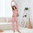 thumbnail image 5 of FORMRS Womens Pajama Set Long Sleeve Top and Pants with Pockets Soft Comfy Lounge Sleepwear, Sizes S-2XL, Gingerbread Houses, 5 of 7
