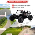 thumbnail image 4 of 24V 2 Seaters Ride On UTV with Remote Control, Battery Powered Extra Large Ride Car Toy for 2 Kids, 2 Seats+One More Foldable Seat, 15.4" Eva Wheels Off-Road with Music, Light for 3-8 Years, 4 of 6