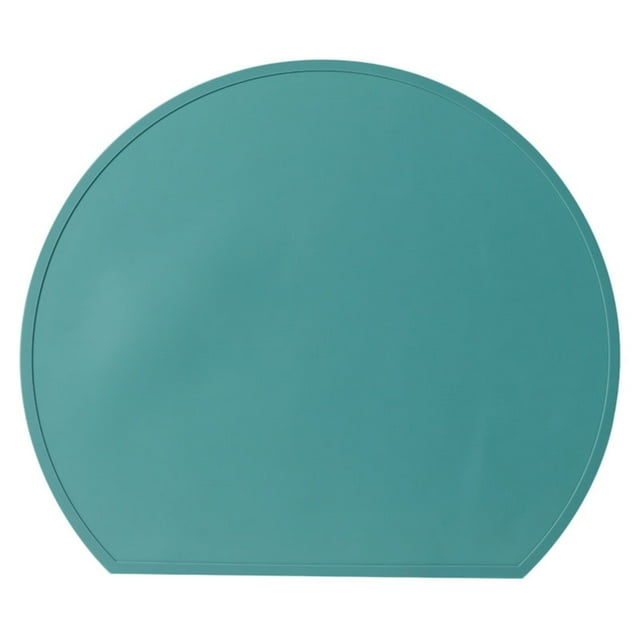 Semi Circular Silicone Placemat Silicone Heat Insulation Mat Wind Table Mat Home Western Placemat Baby Food Mats