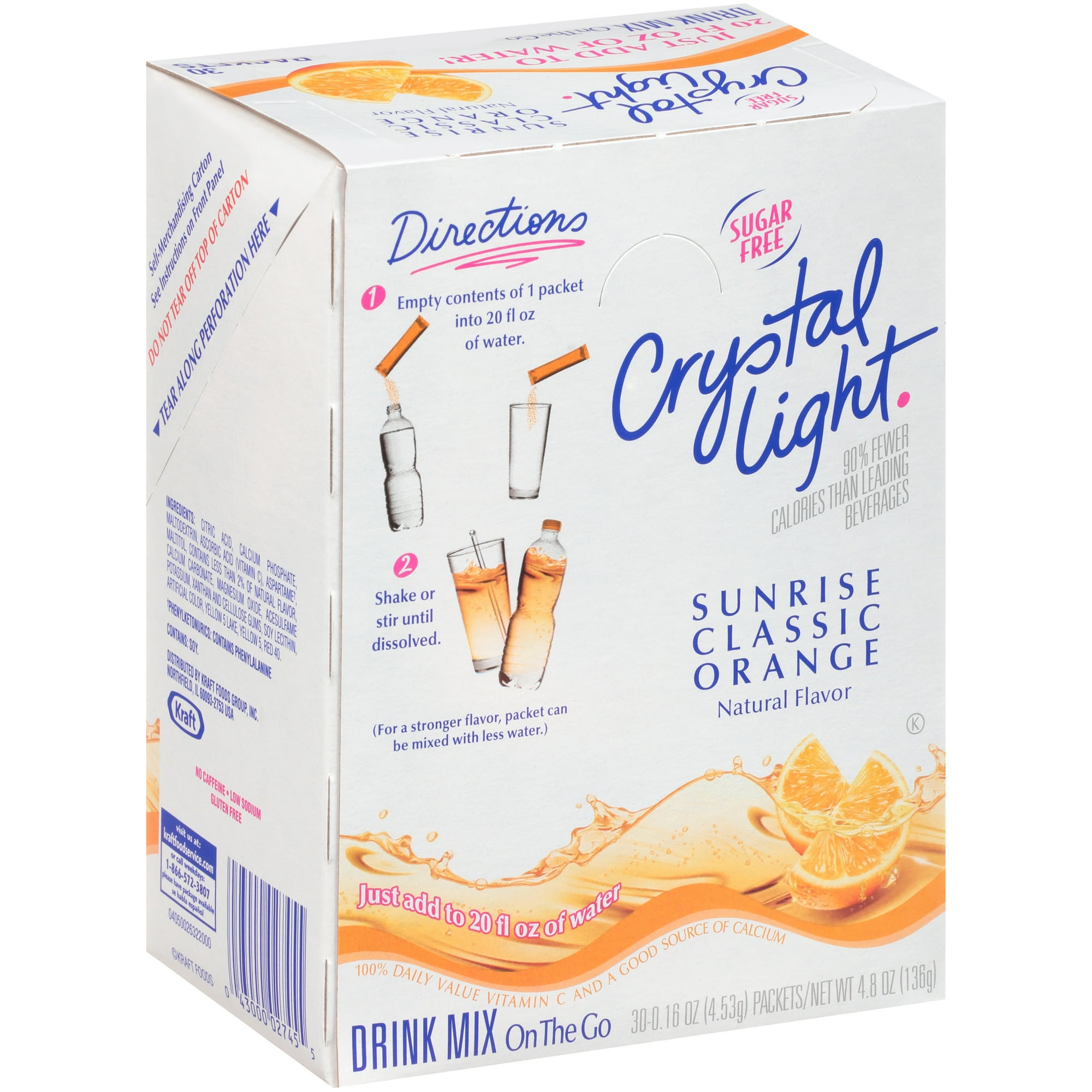 Crystal Light On the Go Sunrise Orange 120 units per case 1.2 oz