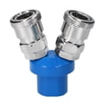 thumbnail image 1 of Manifold Block Splitter 2 Way Quick Connect Air Hose Splitter Coupler Manifold Air Compressor C Type Quick Coupler, 1 of 6