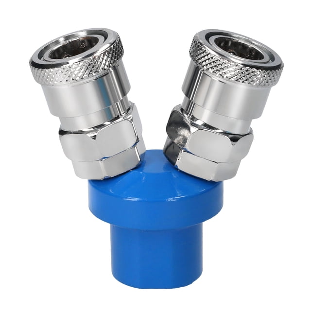Manifold Block Splitter 2 Way Quick Connect Air Hose Splitter Coupler Manifold Air Compressor C Type Quick Coupler