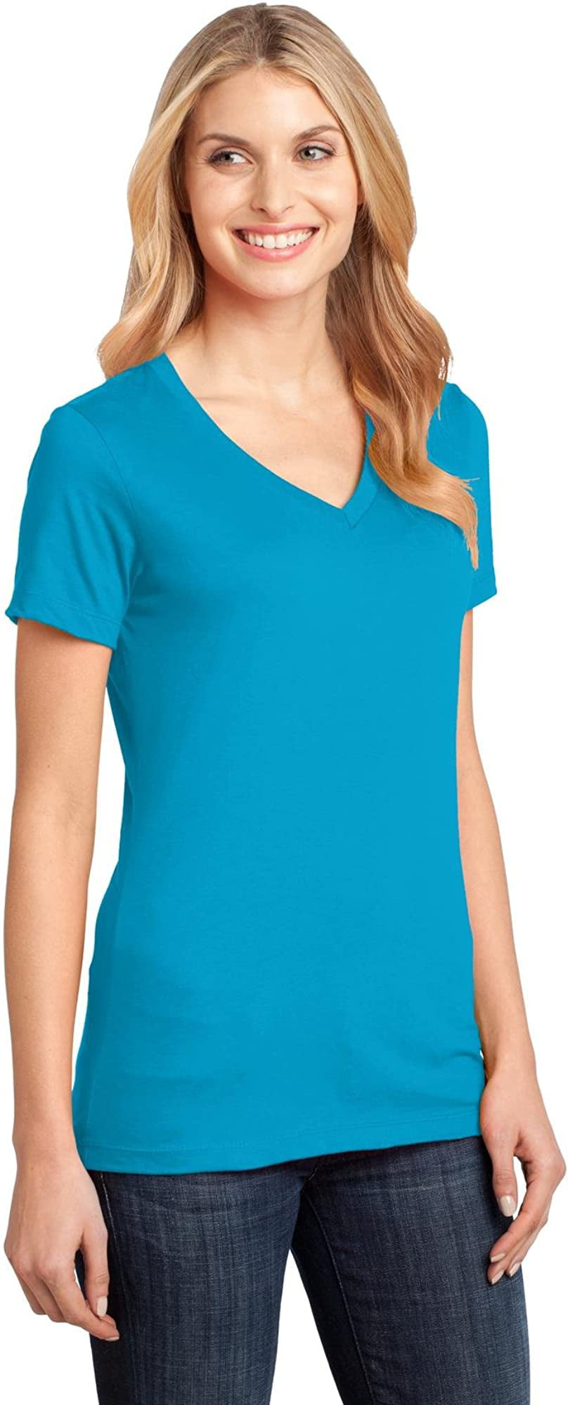 DM1170L District Women's Perfect Weight V-Neck Tee 