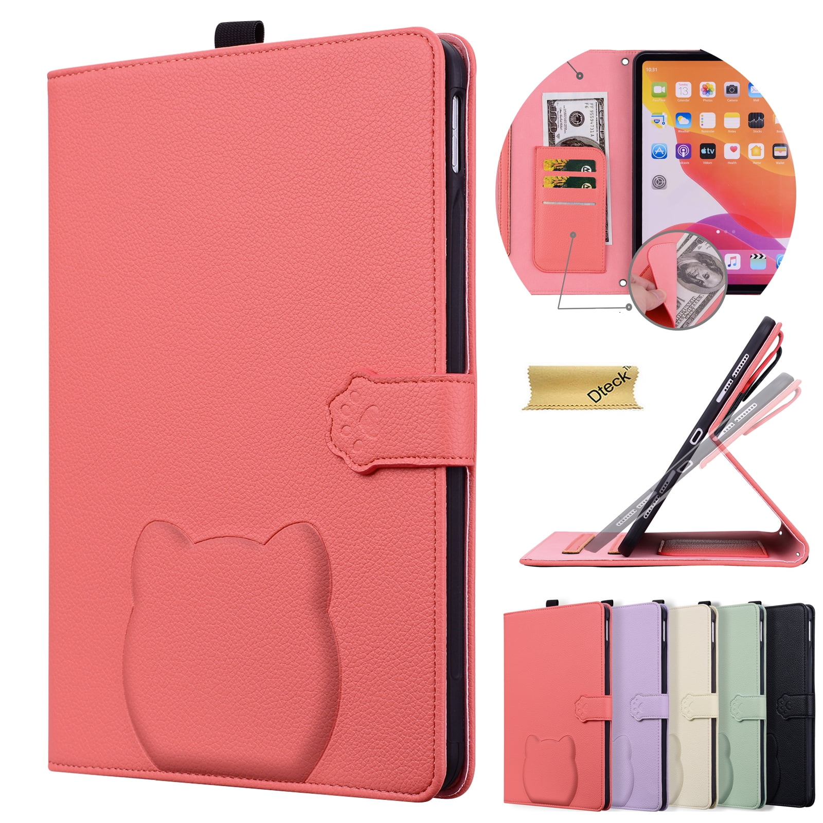 iPad Pro 12.9 Case (2022-2018), 6th-3rd Gen, Pencil Holder, Folio