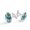 Color 5, variant on Men's Classic Stainless Steel, Blue Sky Birds Cufflinks Business Wedding Shirts, Silver