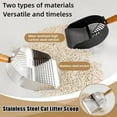 thumbnail image 4 of Pet Cat Waste Shovel Long Handle Steel Metal Shovel Litter Filter, 4 of 8