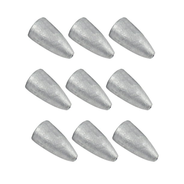 Soidarity Colgante de ojiva de con agujero pasante, pared interior lisa, diseño aerodinámico, pesos, superficie brillante, equipo de pesca Pescar 7g Soidarity OD020945-04