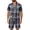 Black, variant on Men's Nightwear Set Retro Grid Plaid Pattern Short Sleeve Button Front Top Chest Pocket Elastic Shorts Red S