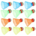 thumbnail image 2 of EeaseCA 12pcs Colorful Badminton Hit-resistant Badminton Drop-resistant Badminton Plastic Badminton Balls for Indoor Outdoor Activities (Random Color), 2 of 8