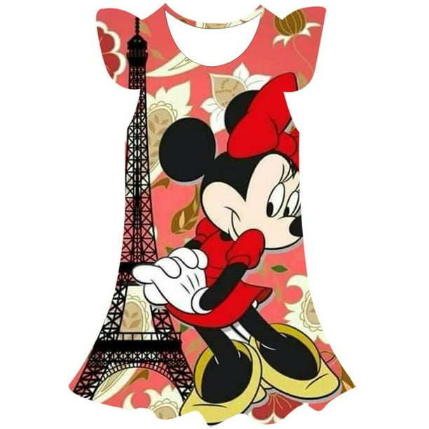Mickey Mouse niñas Cosplay disfraces de dibujos animados Minnie vestido verano Disney serie vestir niños fiesta de cumpleaños hermosas faldas 6M Gao Jinjia LED
