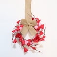 thumbnail image 4 of 1 Pcs Valentines Day Wreath for Cabinet Front Door,Mini Valentine Wreaths,Small Heart Wreath with Artificial Hearts & Berries,Valentine'S Day Bow Wreaths for Wedding Window Wall Decor,(D,3.54 in), 4 of 8