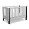Delta Children Bellevue 3-in-1 Convertible Crib, Bianca with Ebony
