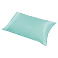 thumbnail image 1 of Under 10 Pillow Case Pure Color Ding Imitation Silk Pillowcase Sky Blue Simple Silky Color Ding Pillowcase 20*30inch, 1 of 1