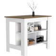 thumbnail image 5 of 35" High Kitchen Table with Storage Shelves / Ample Room for Stool and Prep, 5 of 5