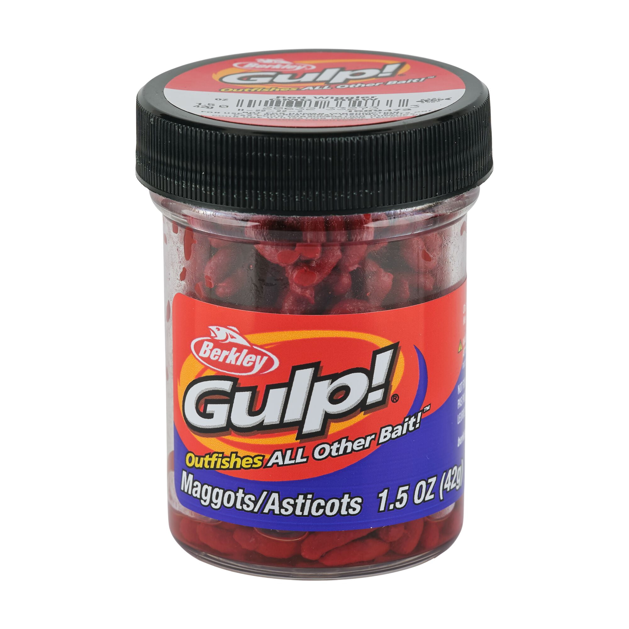 Berkley Gulp!® Maggot, 0.5 in, Worms, Red Wiggler (1 Count)