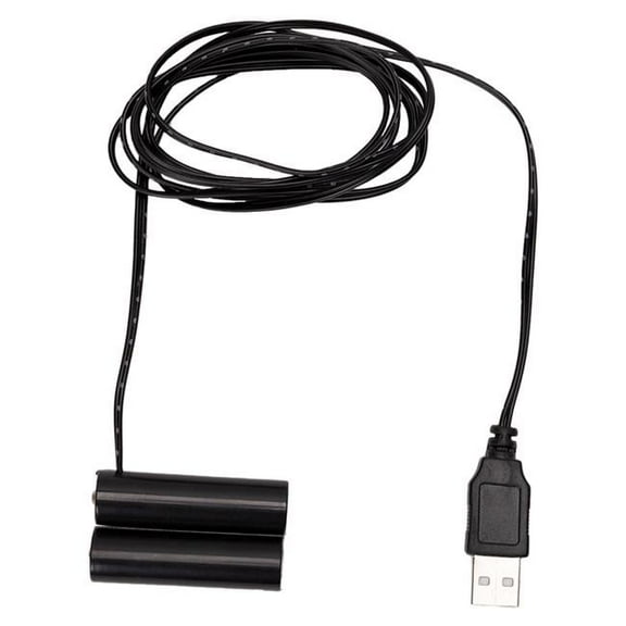 58 in. Lead Wire Plastic 2 x AA Replacement Battery, Black - Set of 3