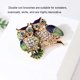 thumbnail image 4 of Minnieouse Broche de búhos de cristal dorado, diamantes de imitación a la moda, bufanda vívida bonita, vestido, abrigo, Pin de solapa para ramo de boda Ropa, zapatos y accesorios Miscelánea Minnieouse AP018552-01, 4 of 6