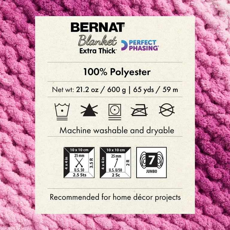 Bernat® Blanket Extra Thick Perfect Phasing™ 7 Jumbo Polyester