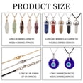 thumbnail image 4 of 1Box DIY Pendant Necklace Making Kits included Natural & Synthetic Gemstone Pendants Handmade Lampwork Evil Eye Pendants Waxed Cord & 304 Stainless Steel Necklace Mixed Color DIY, 4 of 9