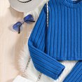 thumbnail image 5 of NOLDARES Infant Kids Girl 2 Piece Winter Clothing Set Long Sleeve Crewneck Tee and Pants Cute Print Outfits Clothes(Blue,11-12 Y), 5 of 7