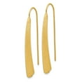 thumbnail image 2 of Leslie's 925 Sterling Silver Gold-plated Polished and Brushed Earrings; for Adults and Teens; for Women and Men, 2 of 3