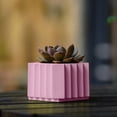 thumbnail image 4 of Minimalist Square Morandi Water Cultivation Succulent Flower Pot For Home Gardening Decor,Flowerpots With Dish Ceramic, 4 of 6