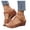 Brown, variant on Tbopshirt Summer Wedges Sandals for Women with Arch Support Open Toe Solid Color Comfortable Dressy Beach Vacation