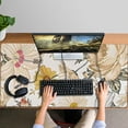 thumbnail image 4 of Long Mouse Pads for Desk,Pioneer Flower Floral Print Pattern Desk Mats on Top Of Desks, Desk Mouse Pad Extra Large with 3mm Non-Slip Base and Stitched Edge for Gaming,Office,Work,Home 47.3"x23.6", 4 of 6