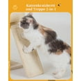 thumbnail image 4 of Cat Tree Tower Perch Bed and Washable Top for Large Adult Cats, Condo and Scratching Post for Indoor Kitten Pet, 4 of 14