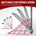 thumbnail image 4 of Patiassy 7x4 FT Volleyball Rebounder Net, Adjustable Angle Bounce Back Trainer for Solo Practice, Foldable Volleyball Training Equipment for Spiking, Passing, Serving & Bumping, 4 of 10