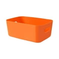 thumbnail image 3 of DOLITY Panier de Rangement de Bureau Boîte de Rangement Empilable avec Poignées Bac de Rangement Orange, 3 of 9