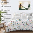 thumbnail image 3 of 3 Piece Colorful Polka Dot Duvet Cover Set California King, Microfiber Comforter/Quilt Cover with Corner Ties and 2 Pillowcases, Rainbow Point Vibrant All Season Soft Bedding with Zipper Closure, 3 of 8