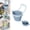 Blue#2, variant on Hanging Silicone Sink Basket Non-Perforated Scrap Catcher Storage Rack Foldable Removable for Kitchen Sink-Free Faucet Installation
