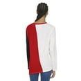 thumbnail image 2 of Women's Tommy Jeans White/Red Atlanta Hawks Amelia Color Blocked Long Sleeve T-Shirt, 2 of 3