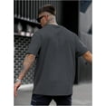 thumbnail image 2 of [2025 New Model]【Hot】Round-neck short-sleeved T-shirtGORGLITTER Men's Crewneck T Shirt Letter Graphic Short Sleeve Casual Drop Shoulder Oversized TeeHip-hop street style, 2 of 9