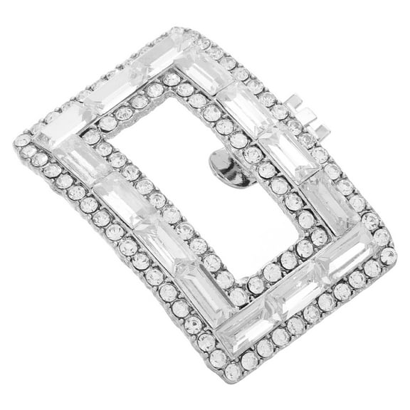 Fashion Accessories Oversized Shoe Clips Crystal Flower Miss