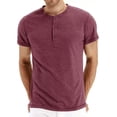 thumbnail image 1 of Playera Casual Manga Corta Algodón Cuello Henley Para Hombre, 1 of 6