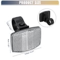 thumbnail image 3 of Reflectores de bicicleta Unique Bargains 2.17"x1.57" Reflector de advertencia de bicicleta Reflectores de seguridad Accesorios para bicicletas Plástico blanco, 3 of 6